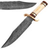 Handmade Damascus Steel Bone Handle Outback American Bowie Knife Ltd. Edition