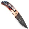 White Deer Custom Hand Made Executive Series Damascus Folding Knife