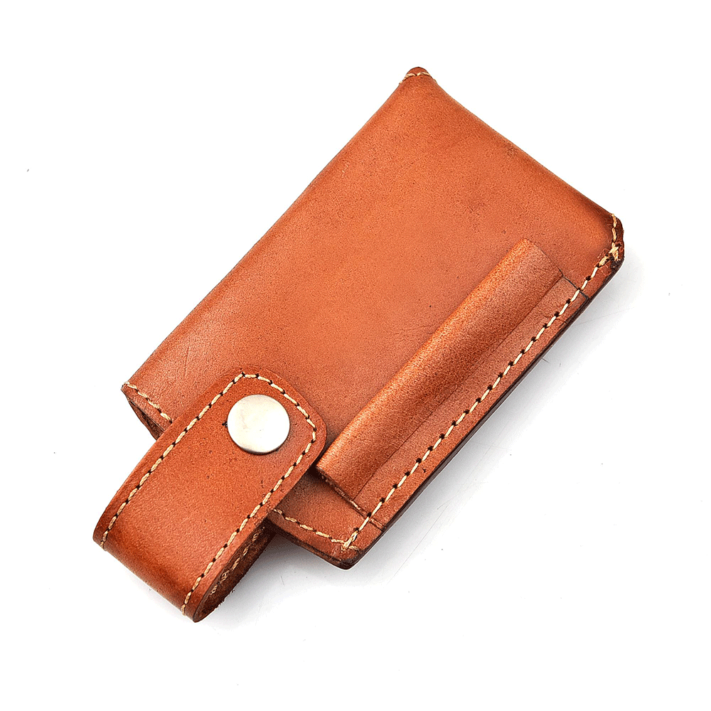 WHITE DEER Bird of Prey Damascus Folding Knife Genuine Brass & Stag Handle