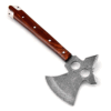 White Deer Hand Forge Damascus Steel Axe For Camping Outdoors