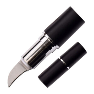 Femme Fatale Lipstick Fixed Blade Knife Black