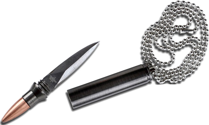 Fantasy Master 30-06 Bullet Replica Neck Knife w Chain