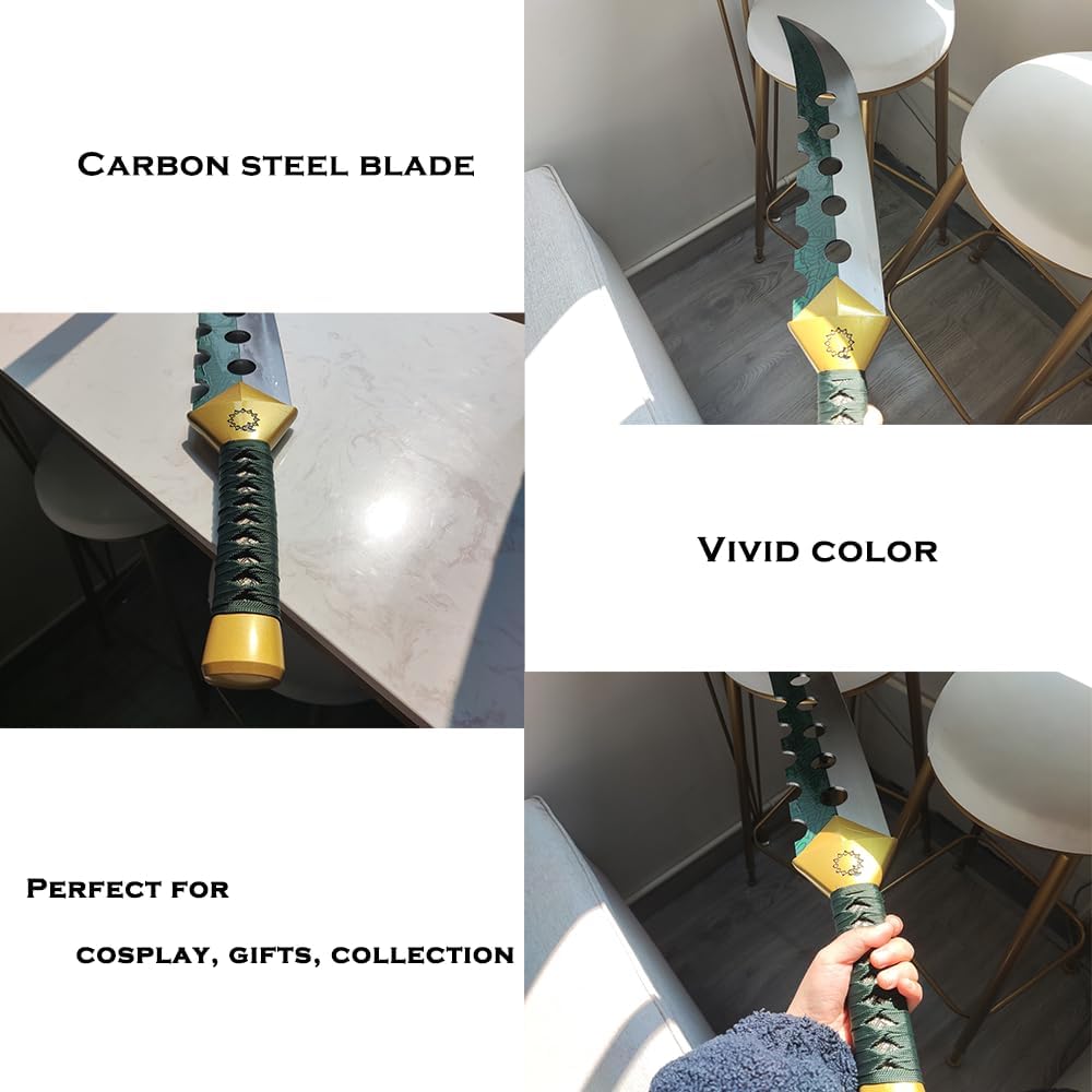 Meliodas' Demon Sword Lostvayne Green and Silver Blade