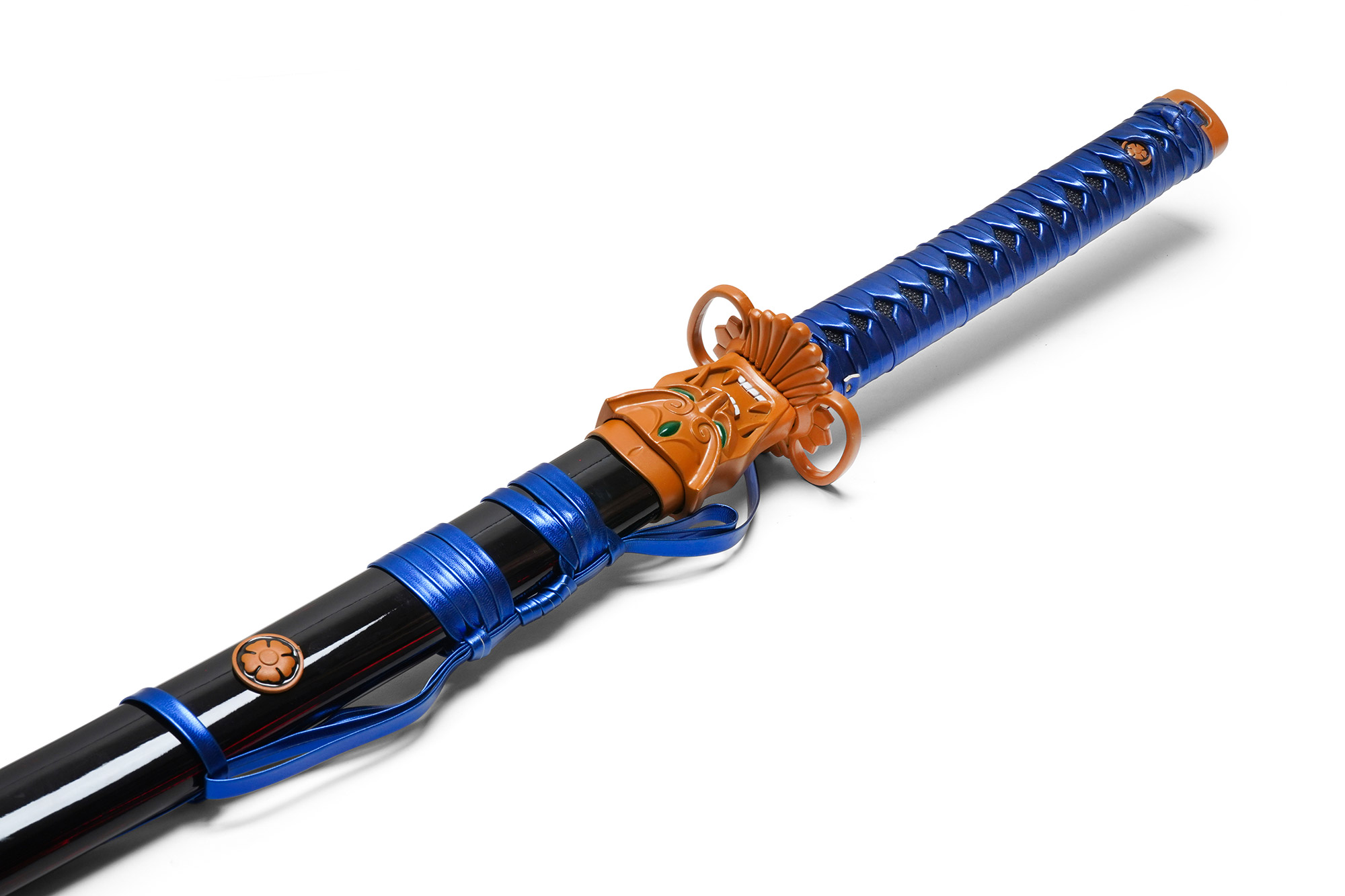 Oni 2.0 Katana - Valorant Metal Sword Blue Red Scabard Limited Editon