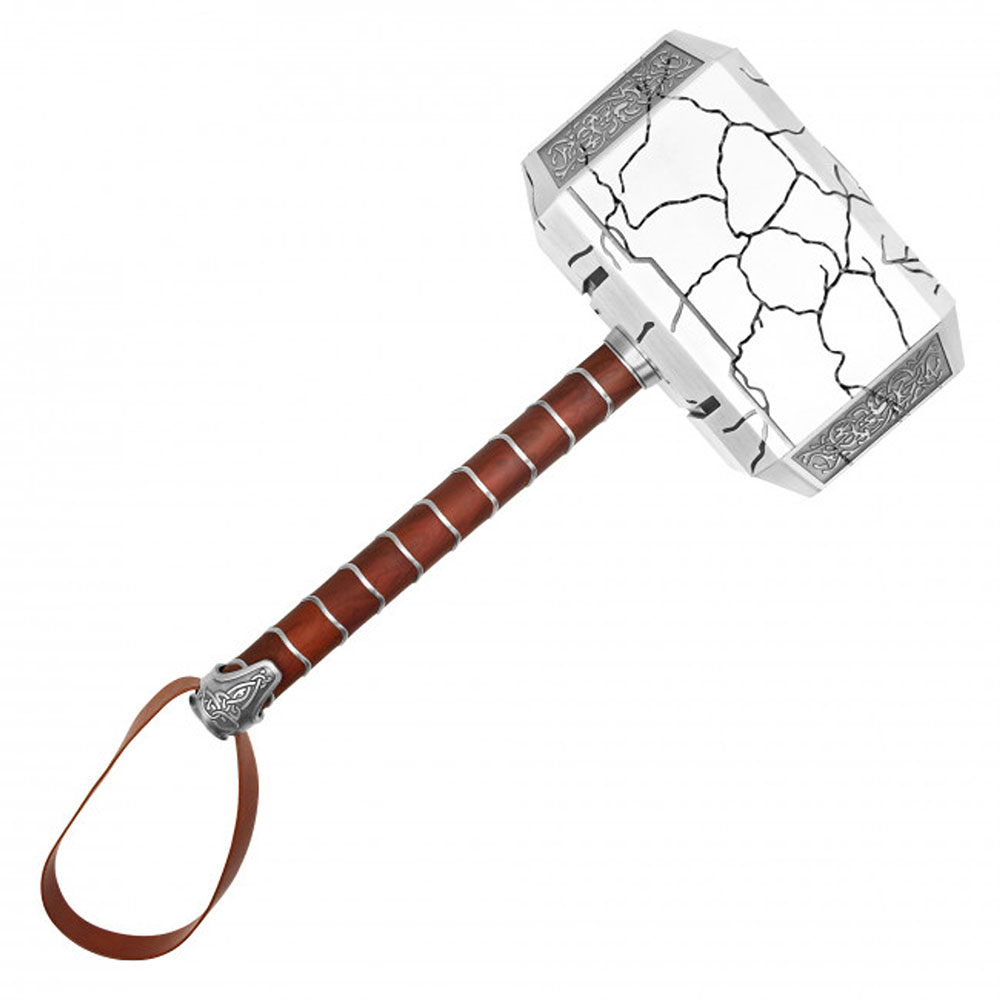 Thor Mjolnir Premium Electronic Roleplay Hammer with Multi-Color Lights up & w/Stand