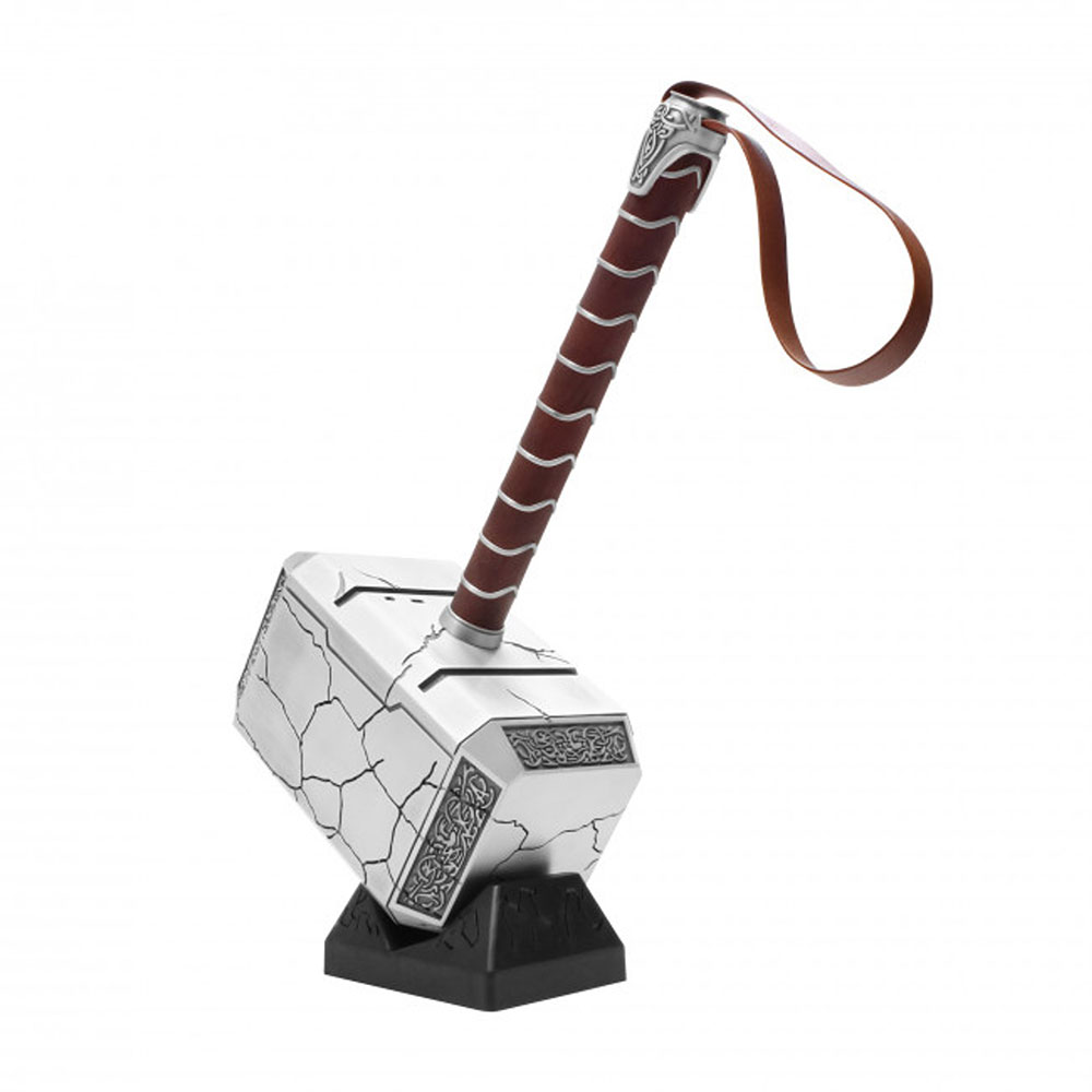 Thor Mjolnir Premium Electronic Roleplay Hammer with Multi-Color Lights up & w/Stand