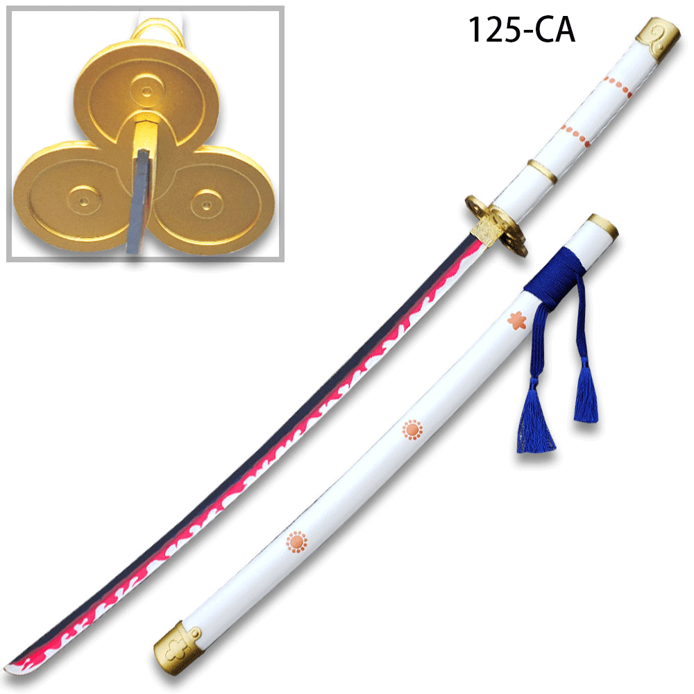 41" One Piece Roronoa Zoro Ame no Habakiri Katana Samurai Sword Cosplay Blade