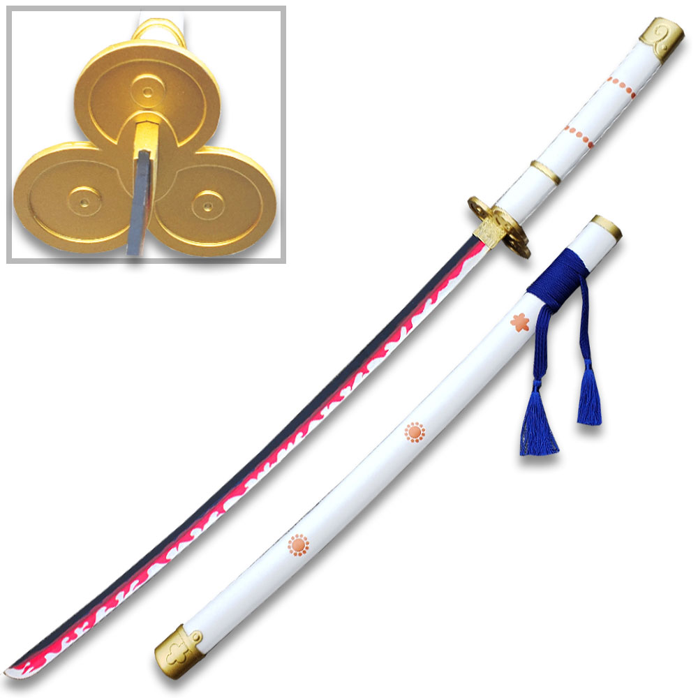 41" One Piece Roronoa Zoro Ame no Habakiri Katana Samurai Sword Cosplay Blade