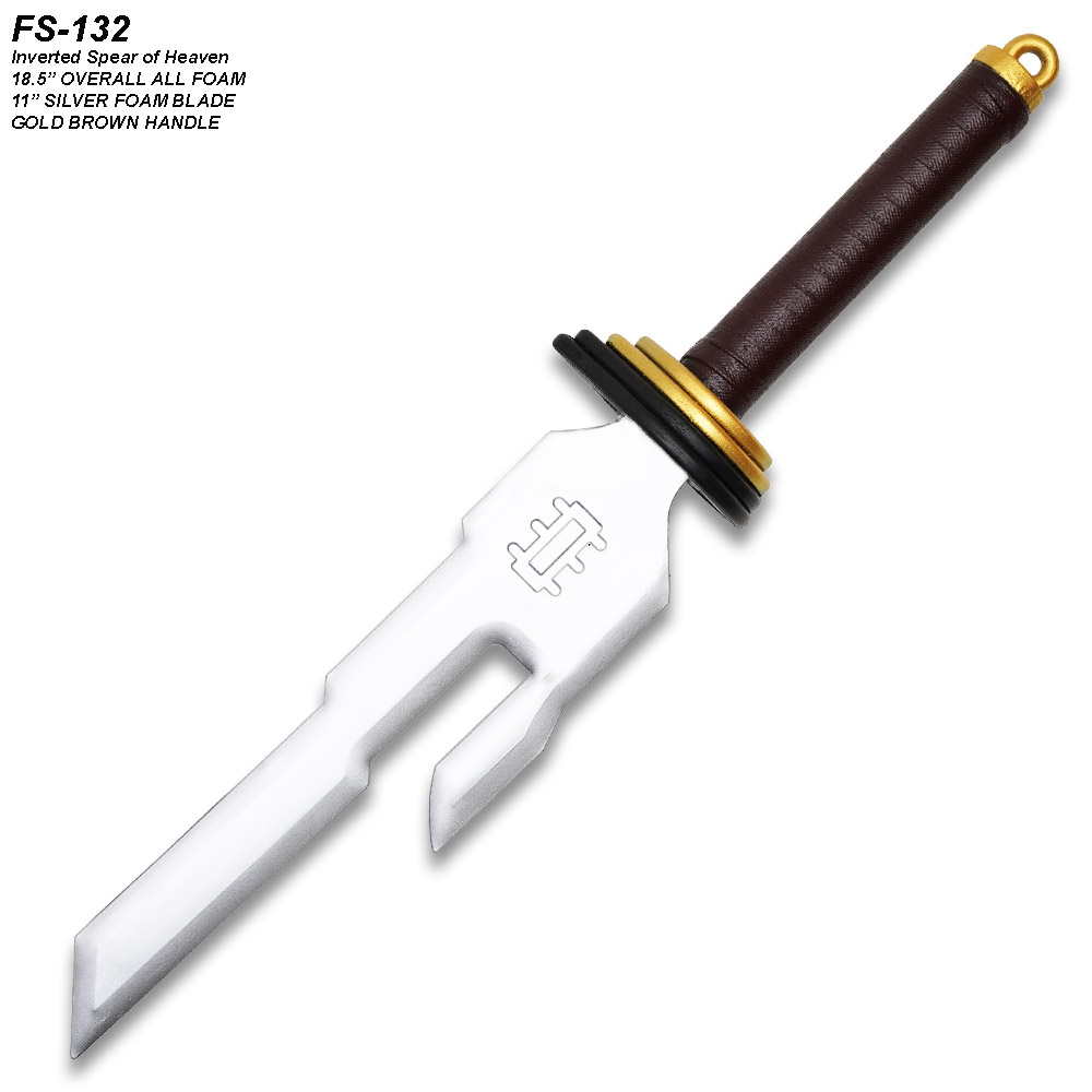Spear of Heaven All FOAM With Brown PU Handle and Black Chain