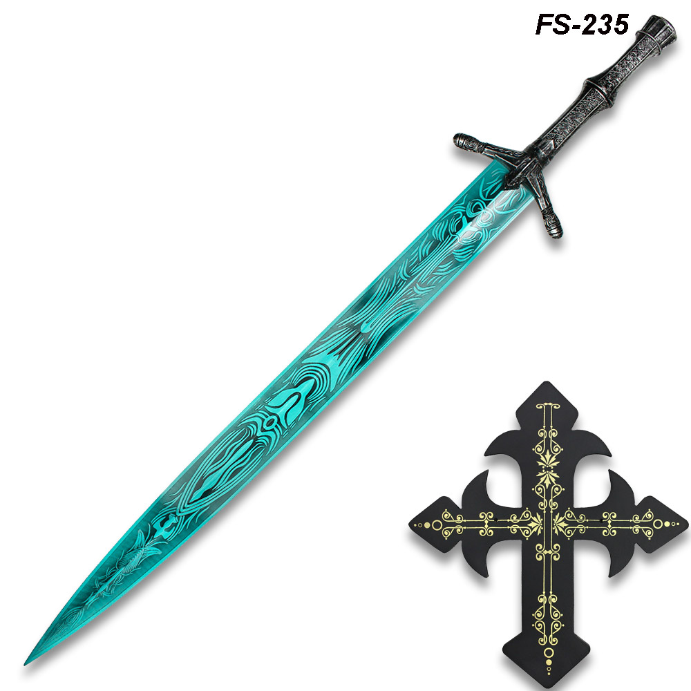 Blue Greatsword Two Hand Replica Metal Sword