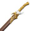 Twinkle Replica Metal Sword with Brown Hardwood Leather Scabbard