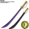 34" Anime Cutlass Replica Black and Purple Blade