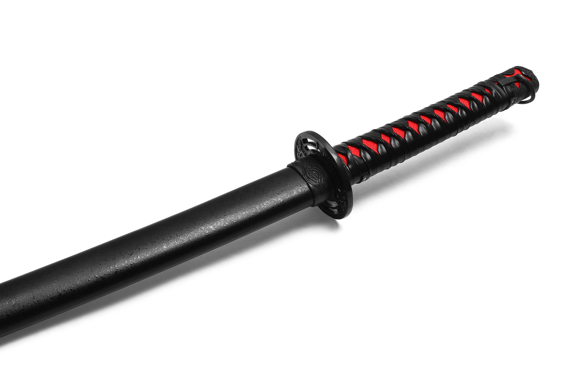 Blood Katana Sword Non Sharp Blade Black Guard