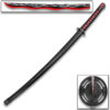 Blood Katana Sword Non Sharp Blade Black Guard