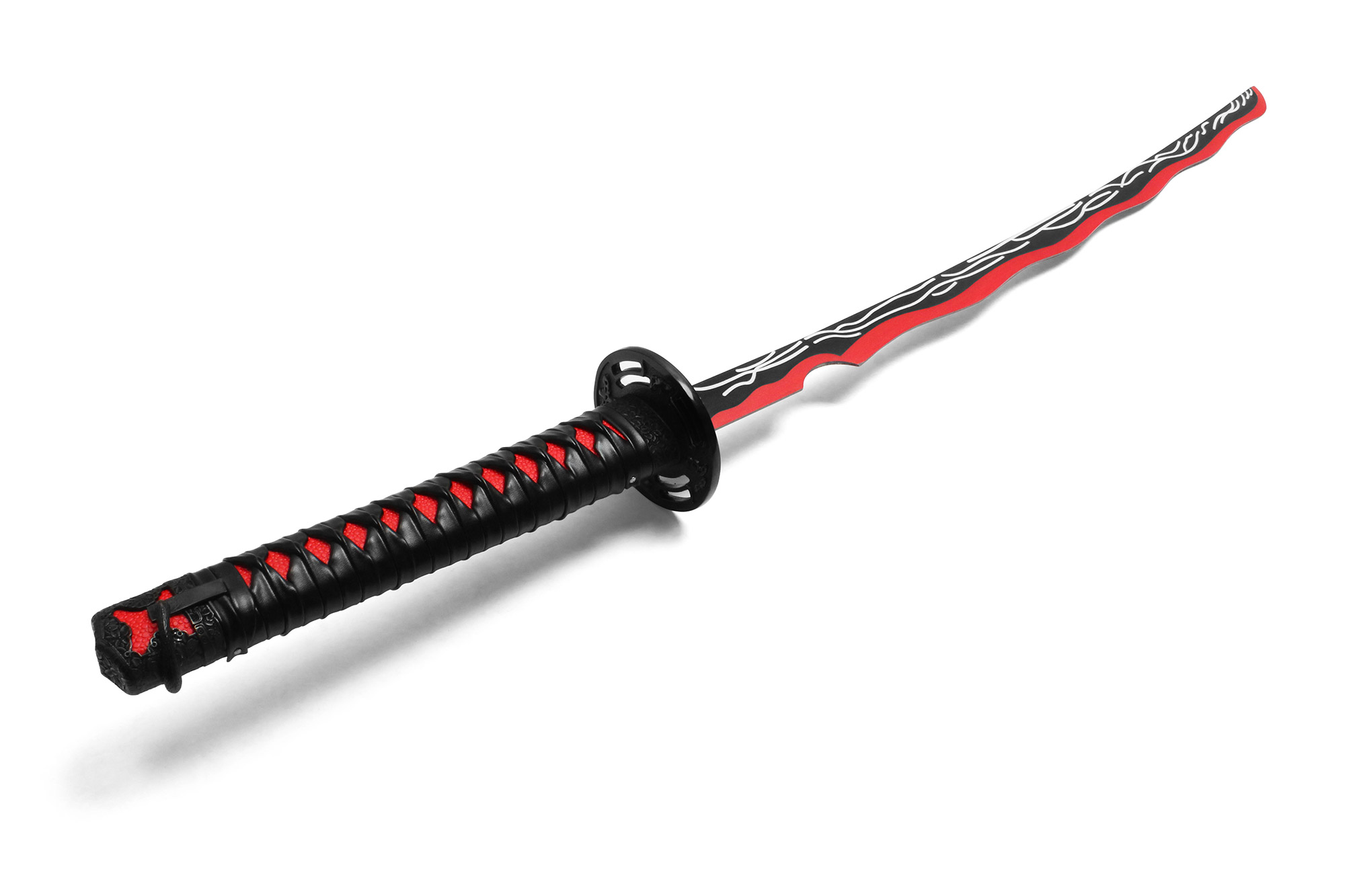 Blood Katana Sword Non Sharp Blade Black Guard
