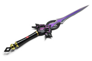 Game Genshin Furina Weapon Festering Desire Sword  Purple  Cosplay