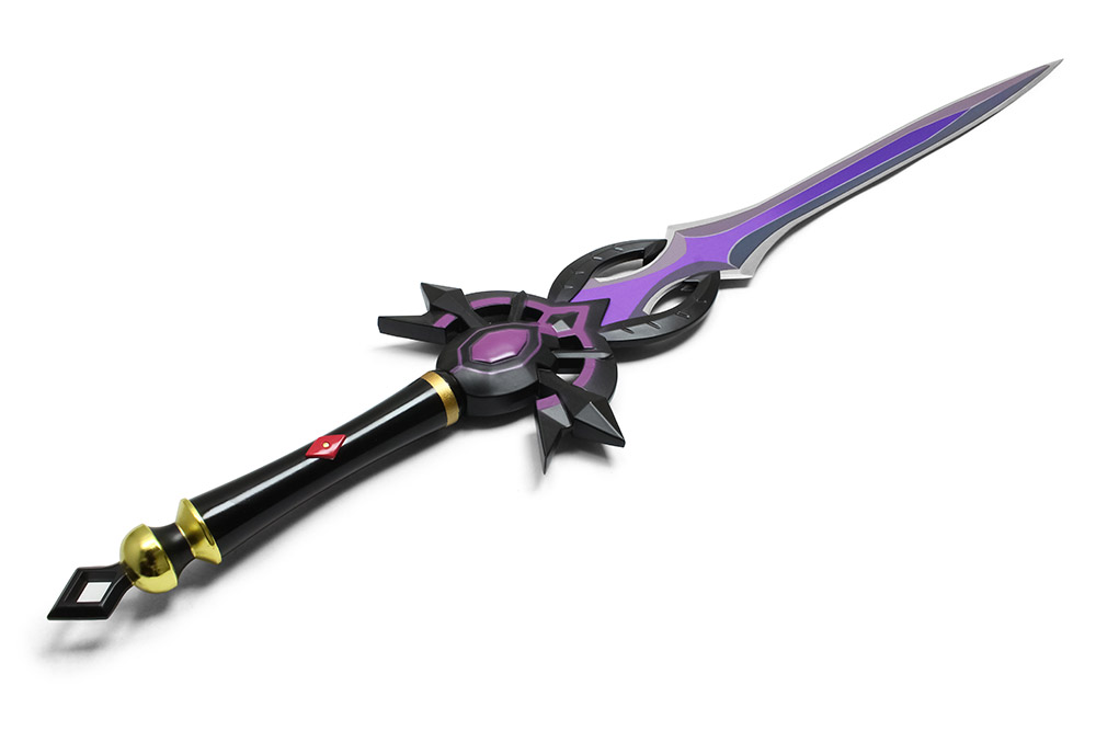 Game Genshin Furina Weapon Festering Desire Sword  Purple  Cosplay
