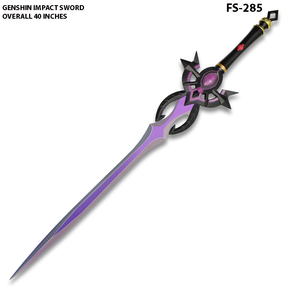Game Genshin Furina Weapon Festering Desire Sword  Purple  Cosplay