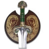 LOTR Sword of Eowyn Medieval Sword Emerald Green Handle