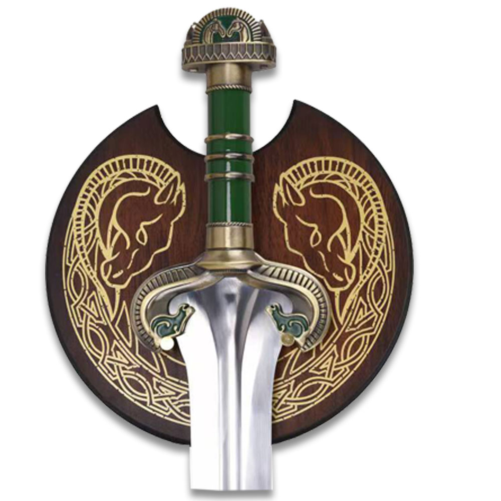 LOTR Sword of Eowyn Medieval Sword Emerald Green Handle