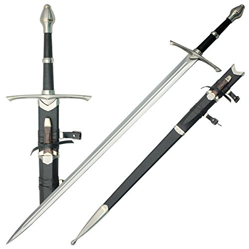 LOTR Rings Strider Ranger Aragorn Real Sword Medieval Sword Stainless