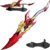 Kamish's Wrath Solo Leveling Dagger - 23.5" Stainless Steel Anime Replica with Display Stand