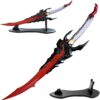 Abyssal Flame Reaver Solo Leveling Dagger - 24" Stainless Steel Anime Replica with Display Stand