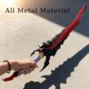 Abyssal Flame Reaver Solo Leveling Dagger - 24" Stainless Steel Anime Replica with Display Stand