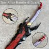 Abyssal Flame Reaver Solo Leveling Dagger - 24" Stainless Steel Anime Replica with Display Stand
