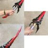 Abyssal Flame Reaver Solo Leveling Dagger - 24" Stainless Steel Anime Replica with Display Stand