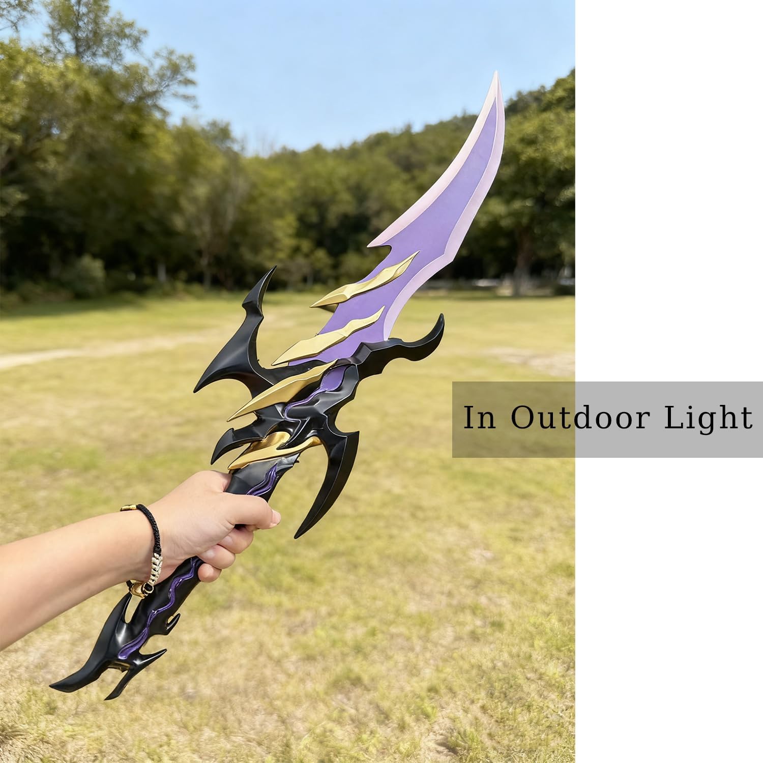 Voidstrike Shadow Serpent Sword- 24.5" Stainless Steel Anime Replica with Display Stand