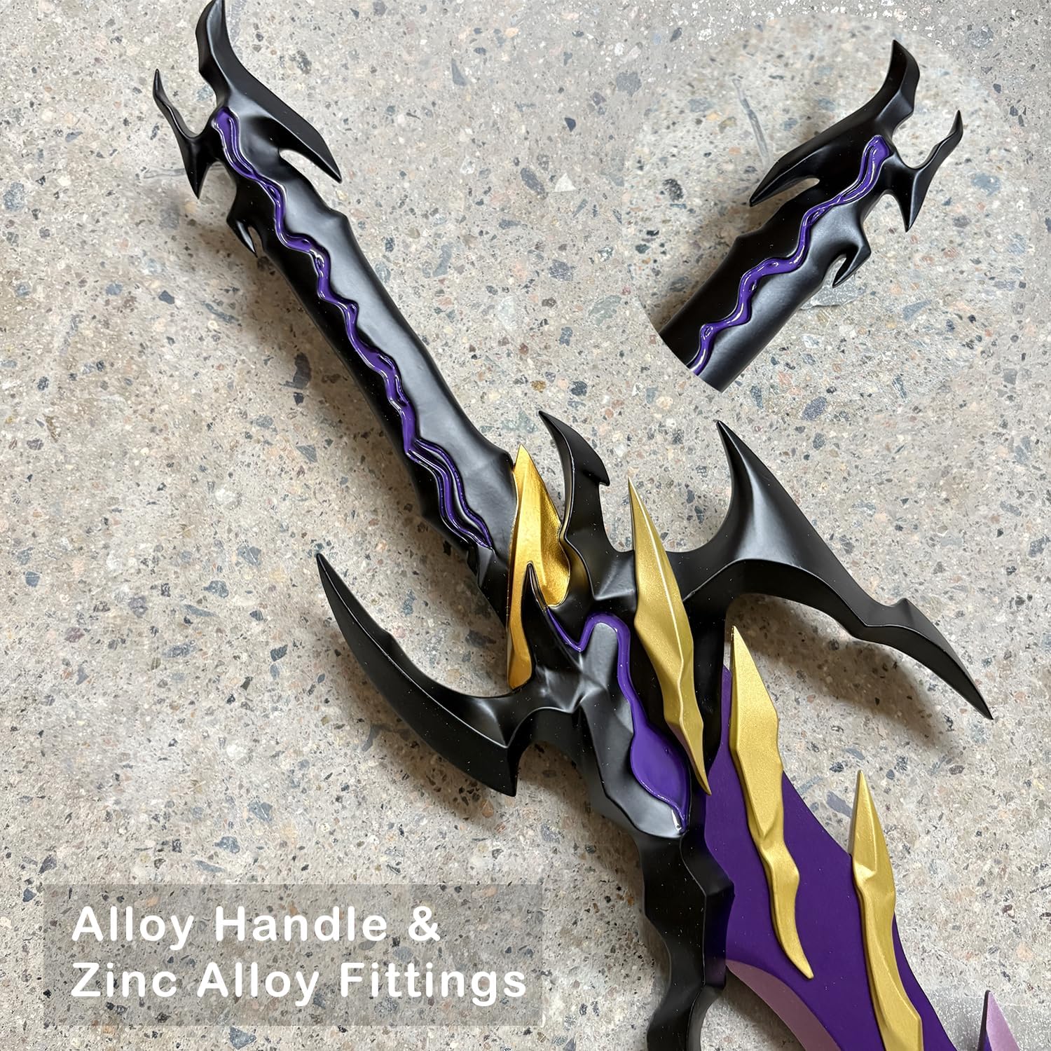 Voidstrike Shadow Serpent Sword- 24.5" Stainless Steel Anime Replica with Display Stand