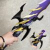 Voidstrike Shadow Serpent Sword- 24.5" Stainless Steel Anime Replica with Display Stand
