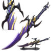 Voidstrike Shadow Serpent Sword- 24.5" Stainless Steel Anime Replica with Display Stand