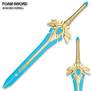 Genshin Impact High Density Foam Sword Skyward Blade Blue & Gold 40 Inches