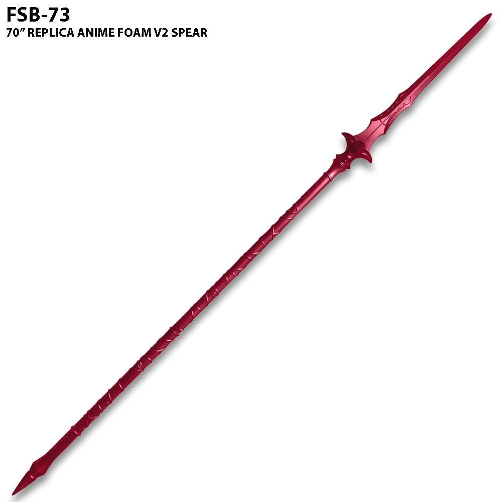 71" Fantasy Cosplay Foam Red Spear