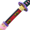 Demon Slayer  Larmuroki Pink Eyeballs Graphic Scabbard Handmade Katana Sword