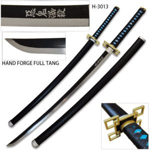 Full Tang Hand Made Demon Slayer - Muichiro Tokito Nichirin Sword Katana Metal Sharp