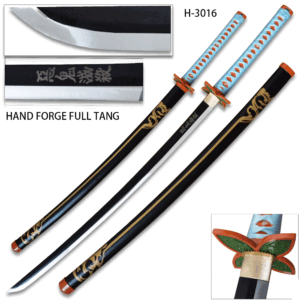 DEMON SLAYER - Blazing S. Fantasy Handmade Samurai Sword Replica Demon Slayer Shinobu Kocho w/Wood Scabbard