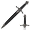 Dragon Dagger With Scabbard 14.55" overall Sliver Blade