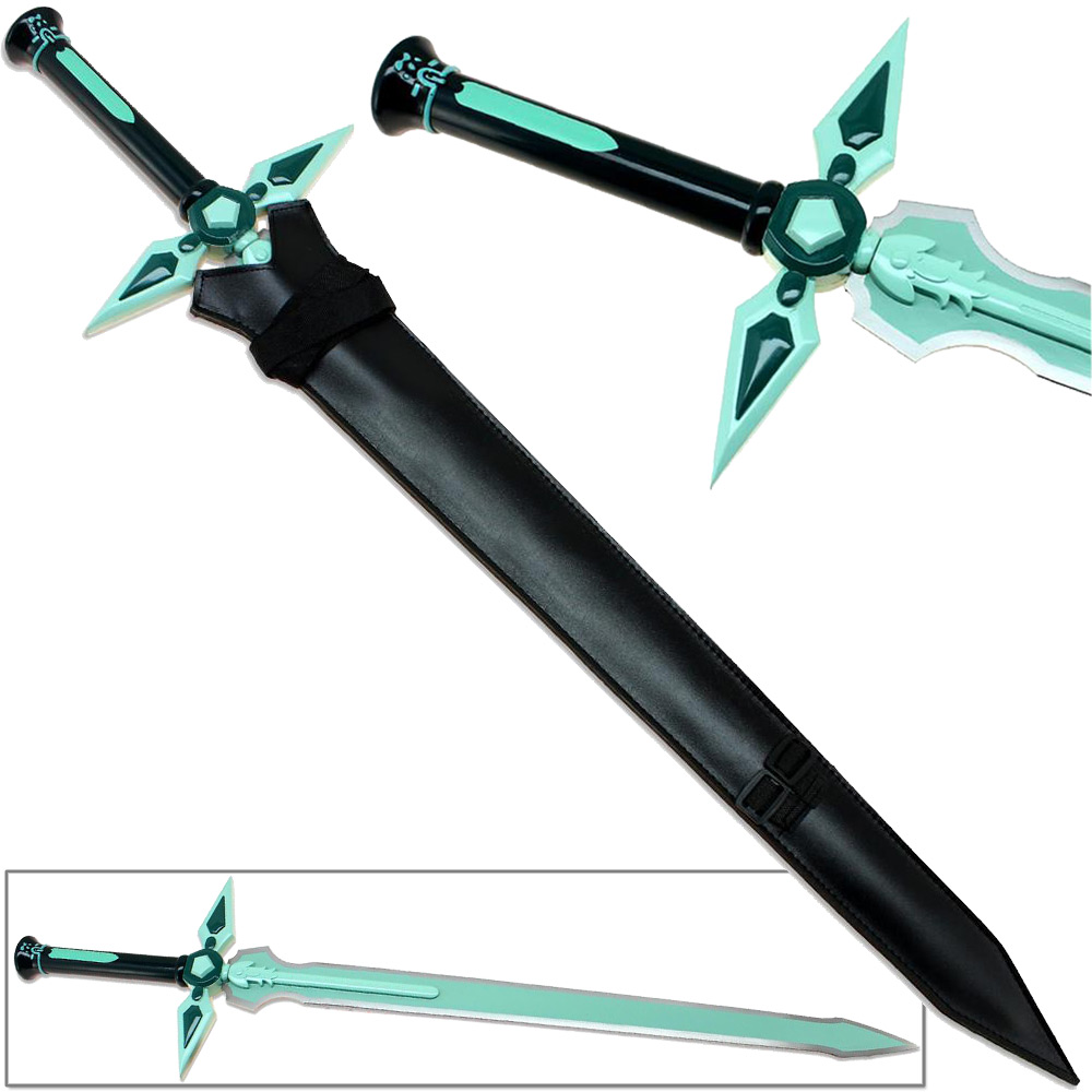 SAO Dark Repulser Sword w Leather Sheath Kirito Kirigaya Sword Art Online Turquoise