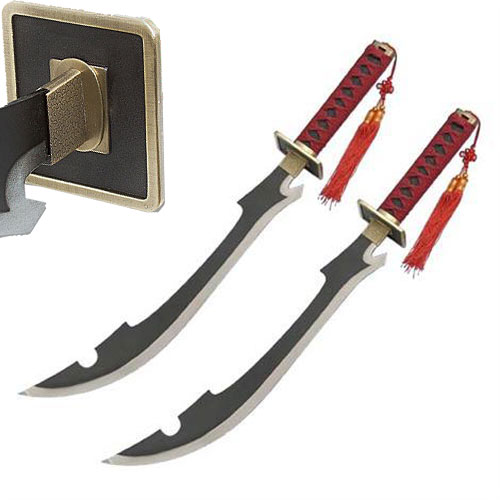 Japanese Scimitar Anime Kyouraku Shunsui Twin Sword Set