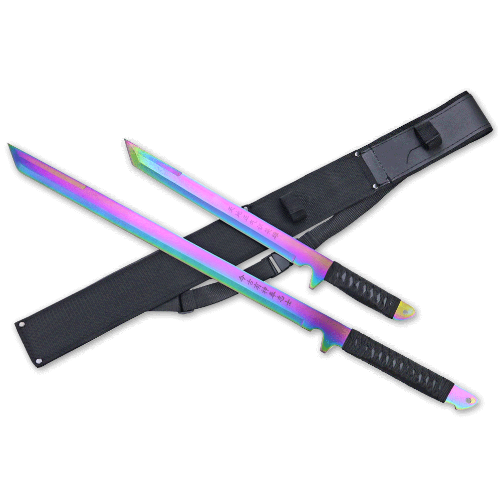 NINJA SWORD 27" AND 18" OVERALL, TWIN SWORD