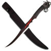 Inferno Fang Fantasy Curved Blade Sword with Sheath