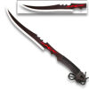 Inferno Fang Fantasy Curved Blade Sword with Sheath