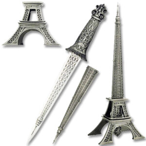 EIFFLE TOWER FANTASY FIXED BLADE KNIFE