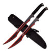 RED AND BLACK FANTASY SWORD 27" OVERALL