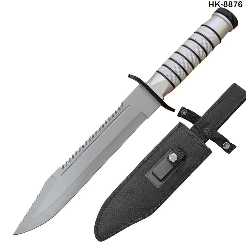 Tactical Camping Bowie Survival Knife w/ Sheath