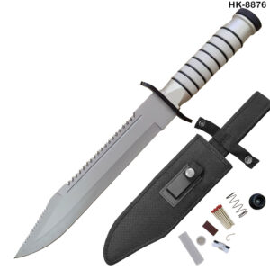 Tactical Camping Bowie Survival Knife w/ Sheath