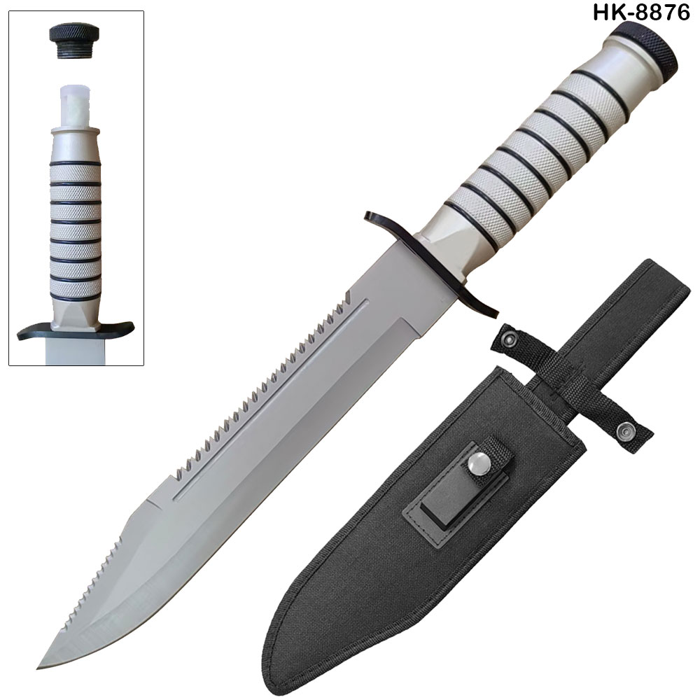 Tactical Camping Bowie Survival Knife w/ Sheath